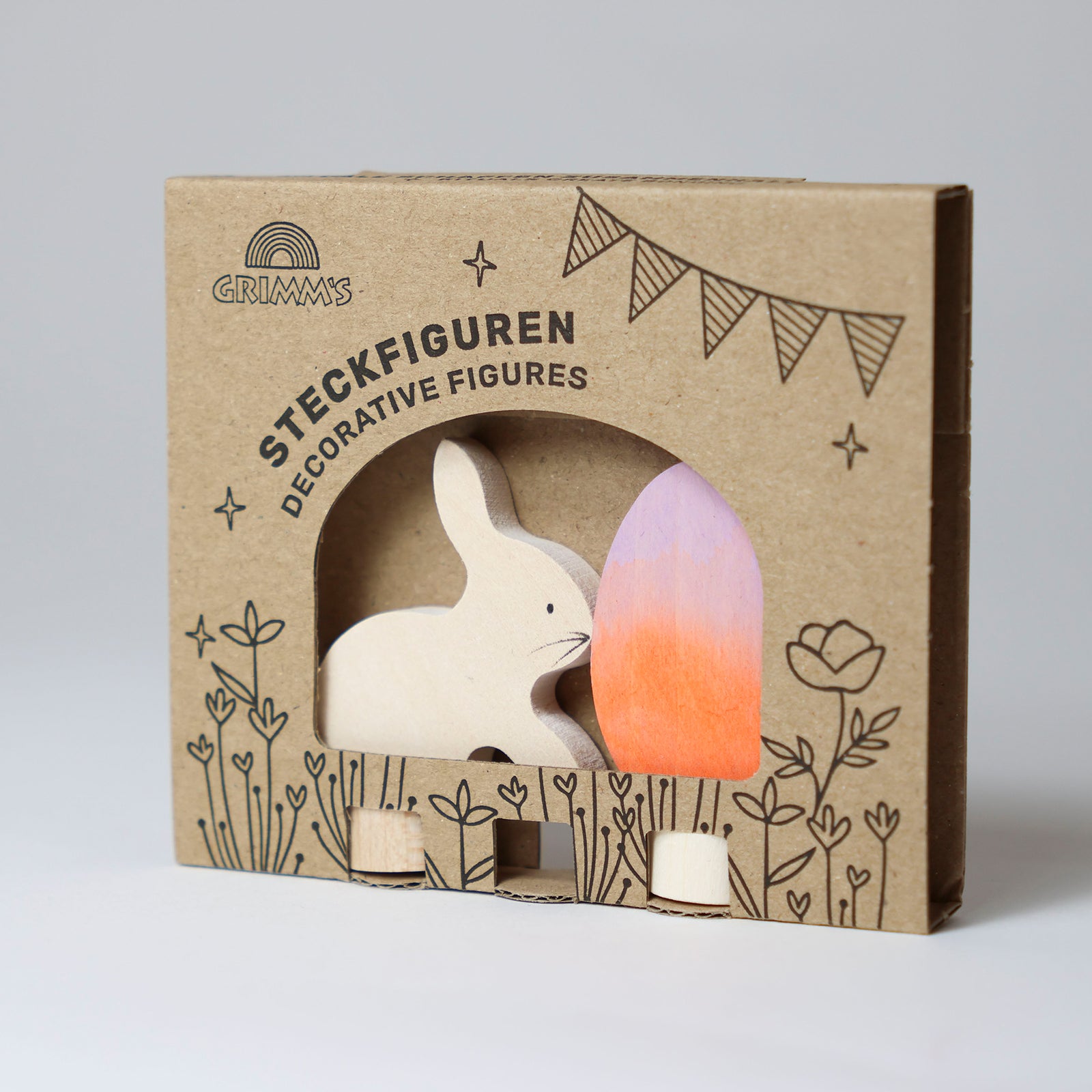 Grimm's Celebration Ring Figure - Easter Set Batik orange | | Grimm's Spiel and Holz | Little Acorn to Mighty Oaks