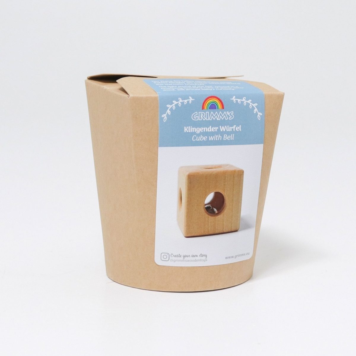 Grimm's Rattle - Cube | | Grimm's Spiel and Holz | Little Acorn to Mighty Oaks
