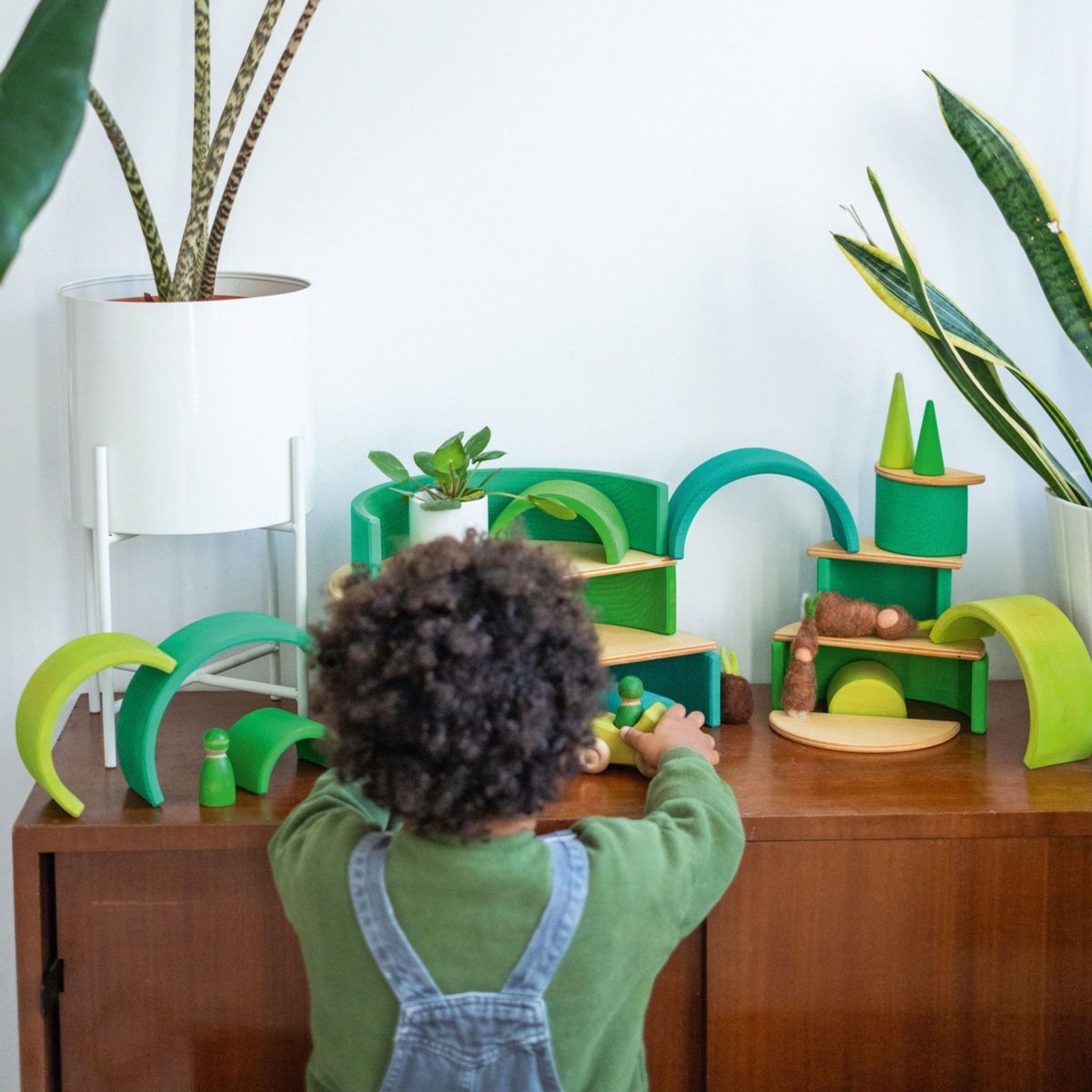 Grimm's 12 piece Rainbow - Meadow Green | | Grimm's Spiel and Holz | Little Acorn to Mighty Oaks