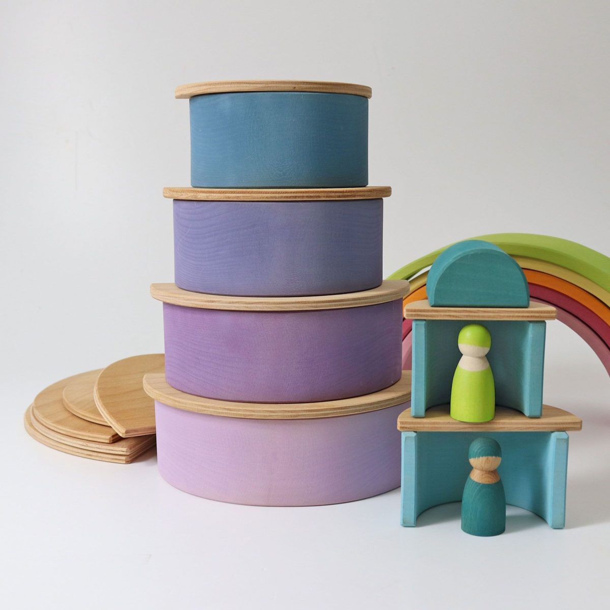 Grimm's Semi Circles - Natural | | Grimm's Spiel and Holz | Little Acorn to Mighty Oaks