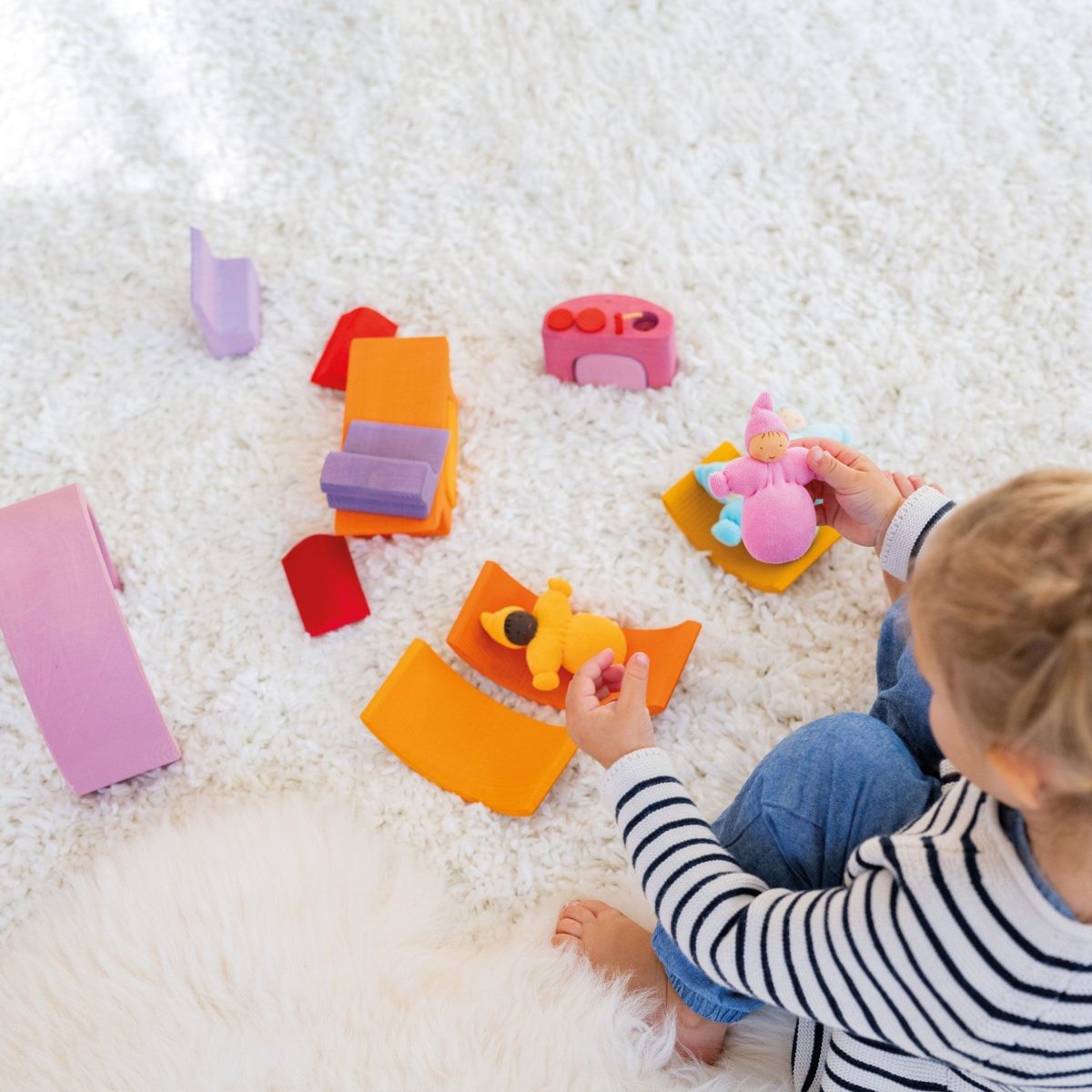 Grimm's Bauhaus/Mobile Home - Pink/Orange | | Grimm's Spiel and Holz | Little Acorn to Mighty Oaks