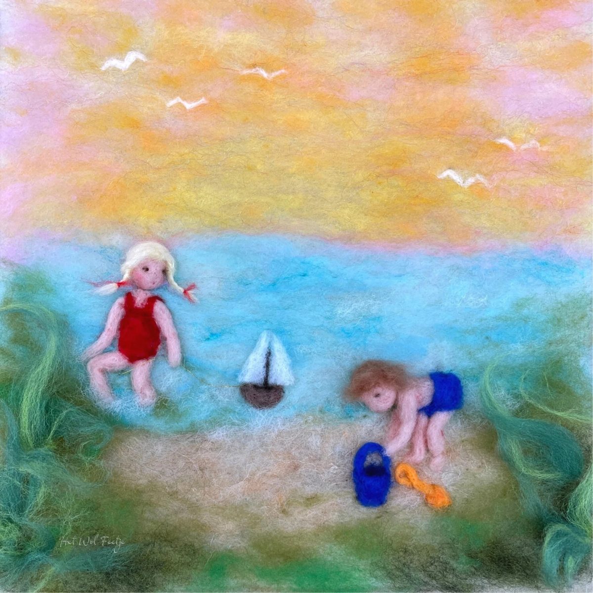 Het Wol Feetje - Beach Silhouette | Toy | Toverlux | Little Acorn to Mighty Oaks