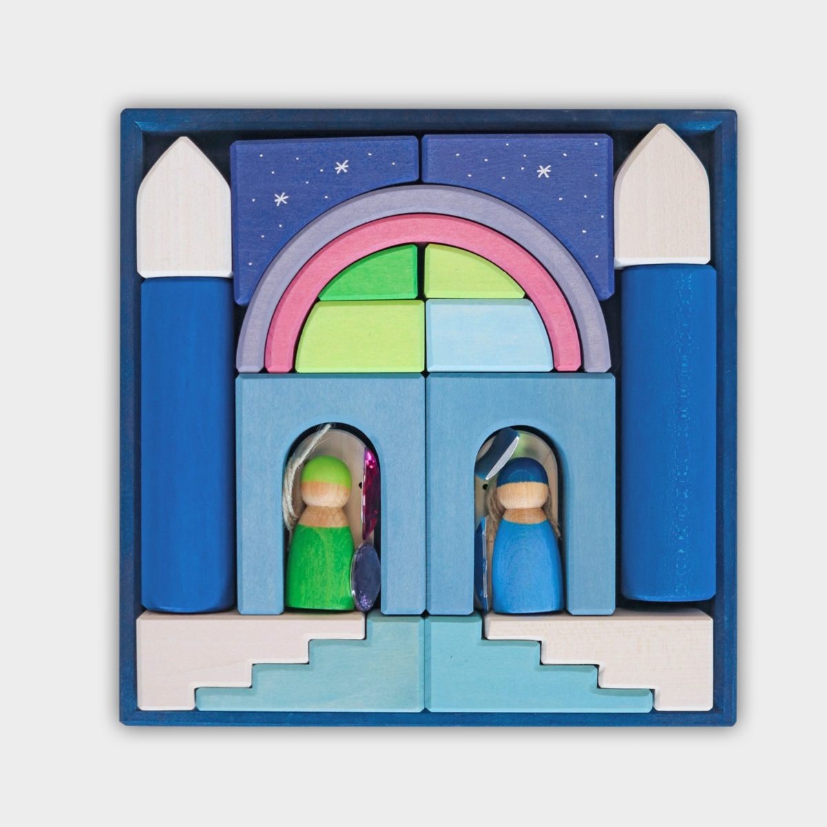Grimm's Building World - Polar Light | Waldorf block set – Little