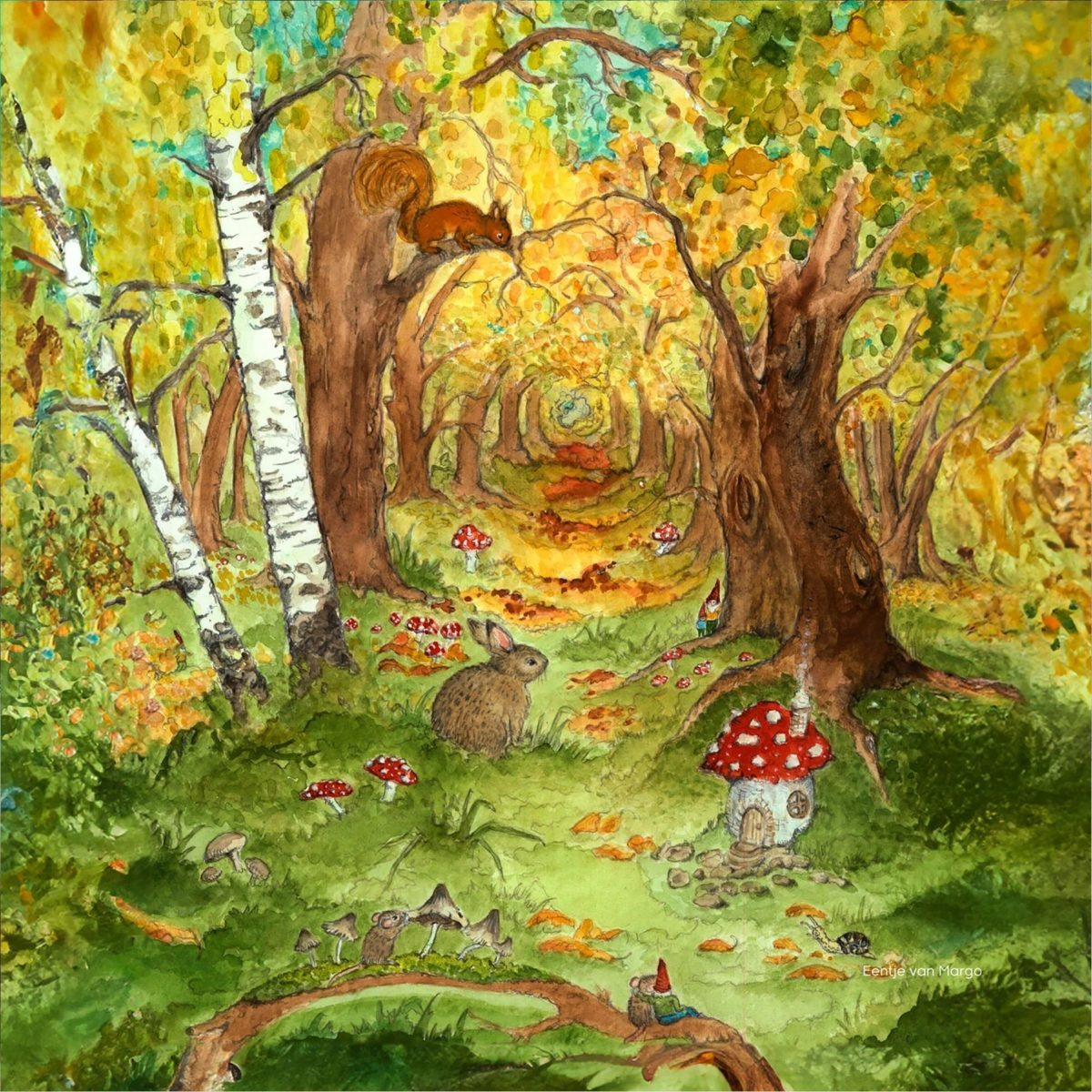 Eentje van Margo - Autumn Forest Silhouette | Toy | Toverlux | Little Acorn to Mighty Oaks