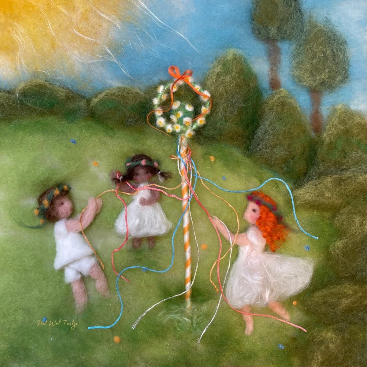 Het Wol Feetje - Maypole Silhouette | Toy | Toverlux | Little Acorn to Mighty Oaks