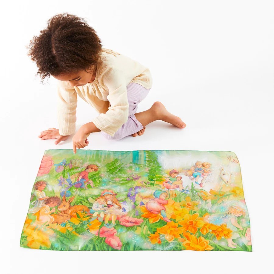 Sarah's Silks - Seek and Find Silks - Fairyland 21 x 26 inch | | Sarah's Silks | Little Acorn to Mighty Oaks