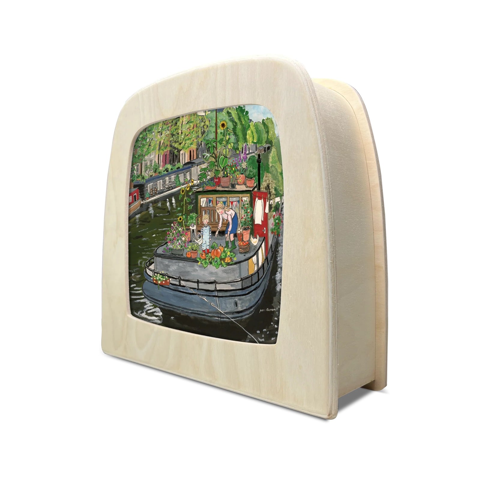 Gwen's Illustrations - House Boat Garden Silhouette | Toy | Toverlux | Little Acorn to Mighty Oaks
