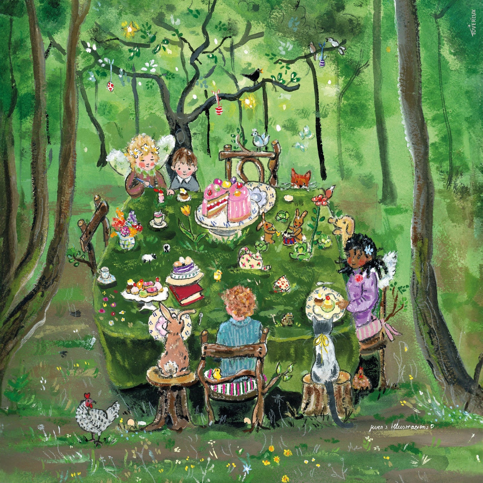 Gwen's Illustrations - Forest Tea Party Silhouette | Toy | Toverlux | Little Acorn to Mighty Oaks