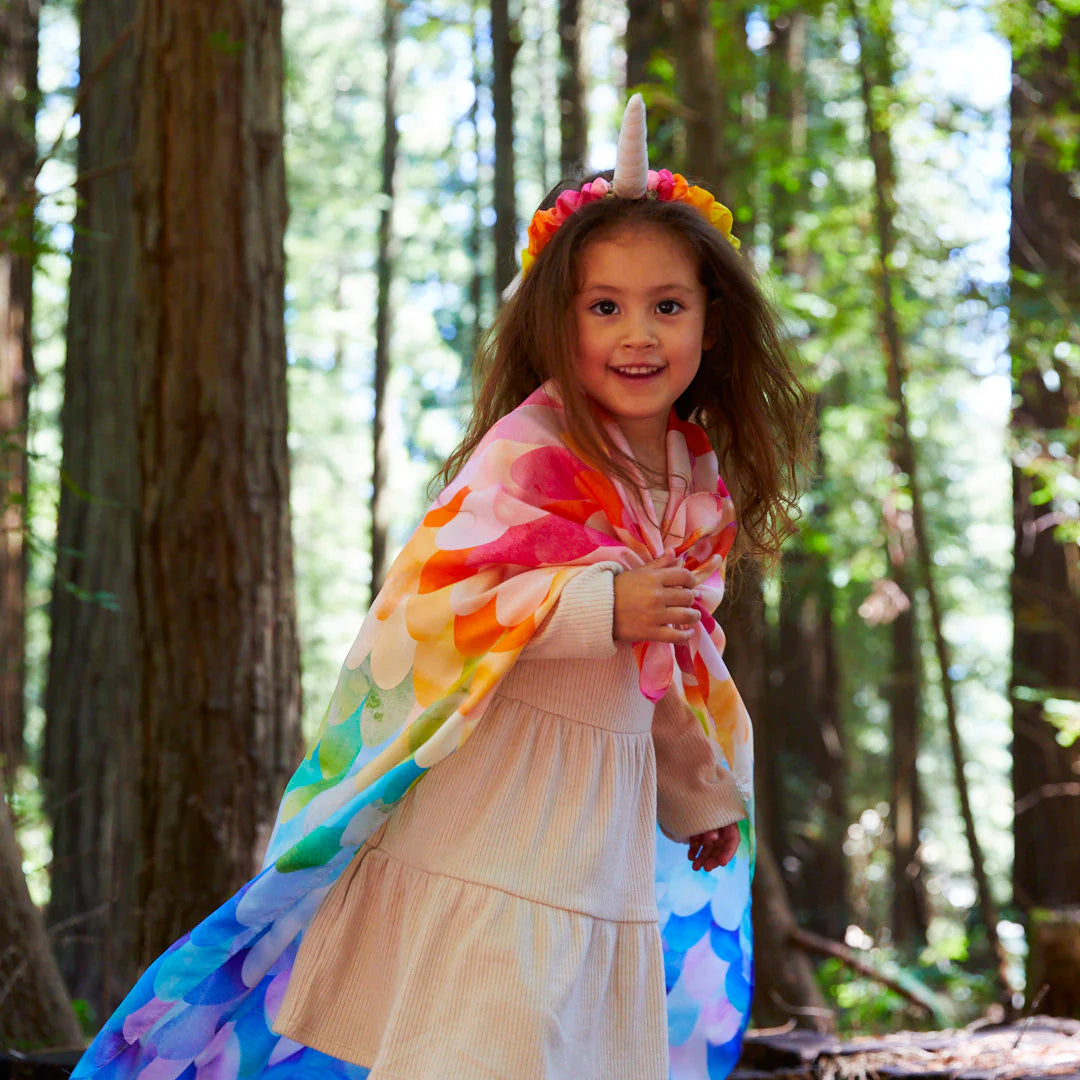 Sarah's Silks - Celebratin Playsilk - Rainbow Unicorn 35 x 35 inch | | Sarah's Silks | Little Acorn to Mighty Oaks