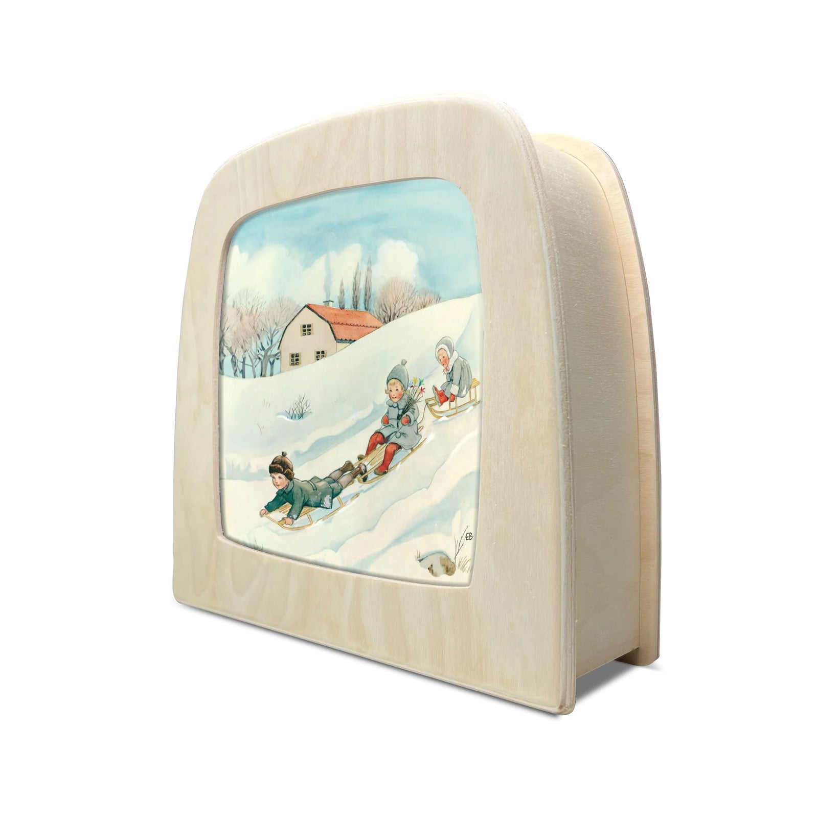 Elsa Beskow - Around the Year - February Silhouette | Toy | Toverlux | Little Acorn to Mighty Oaks