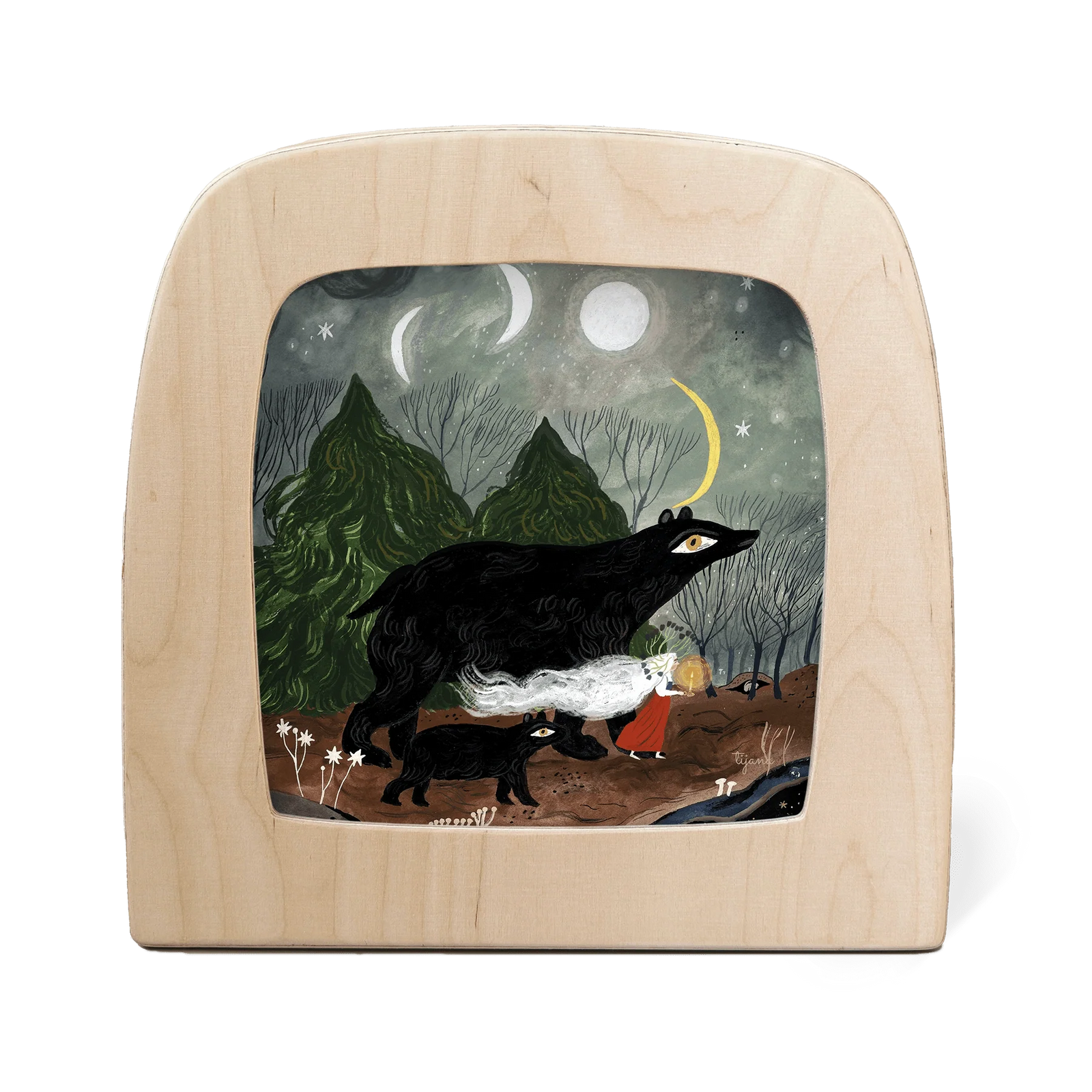 Tijana Draws - Black Bears Silhouette | Toy | Toverlux | Little Acorn to Mighty Oaks