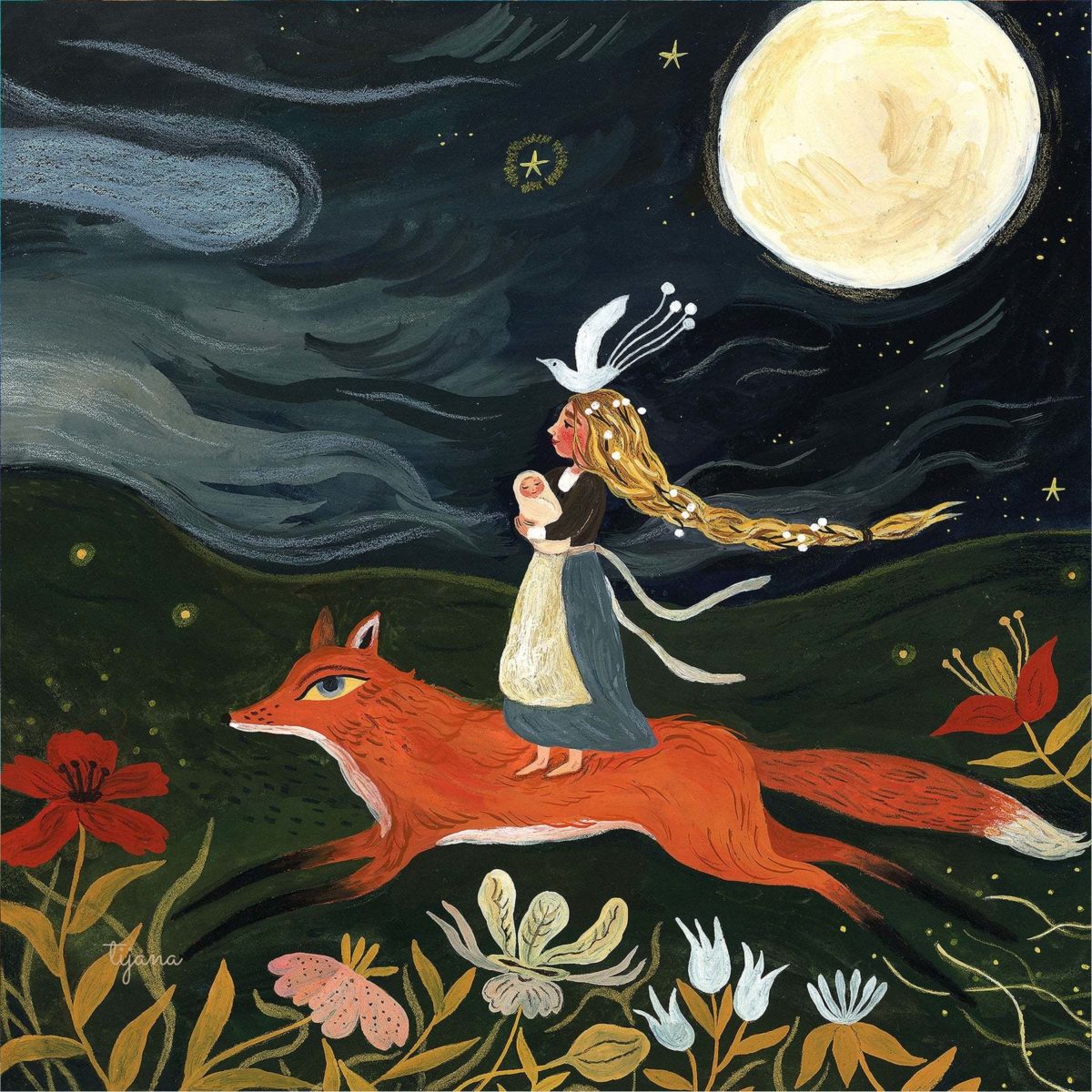 Tijana Draws - Fox Mother Silhouette | Toy | Toverlux | Little Acorn to Mighty Oaks