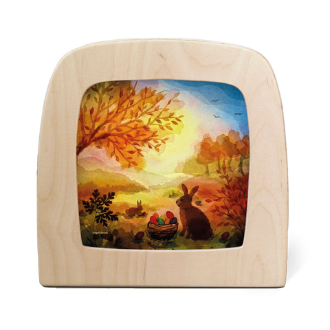 Vogel Geluk - Easter Basket Silhouette