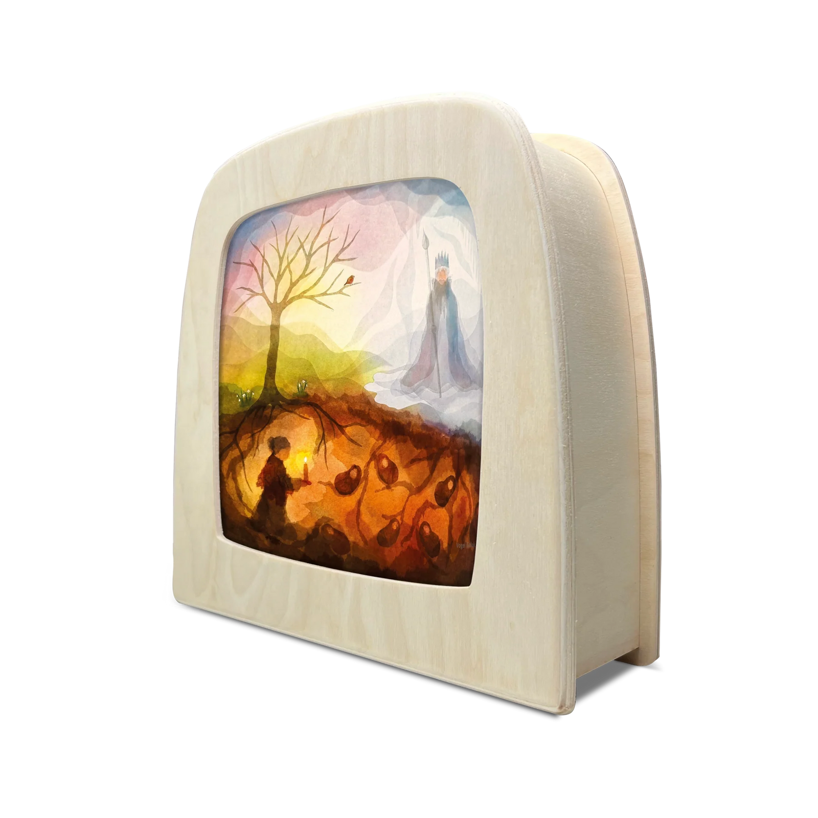 Vogel Geluk - Gaia and the King Silhouette | Toy | Toverlux | Little Acorn to Mighty Oaks