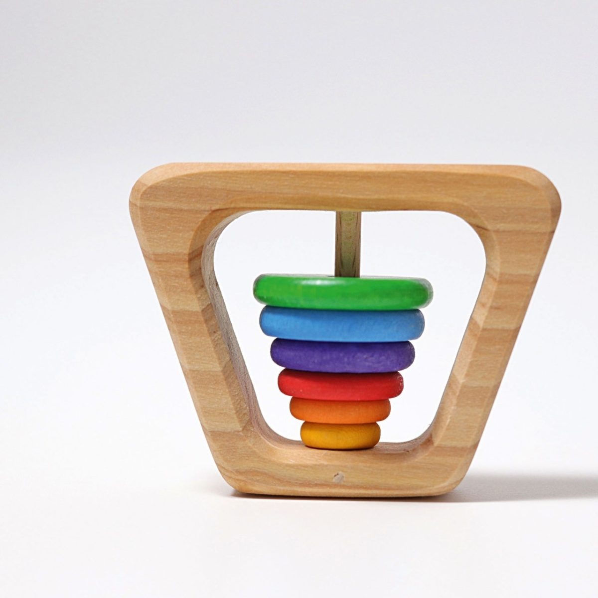 Grimm's Rattle - Pyramid | | Grimm's Spiel and Holz | Little Acorn to Mighty Oaks