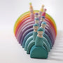 Grimm's 12 piece Rainbow - Pastel (2nd Quality) | | Grimm's Spiel and Holz | Little Acorn to Mighty Oaks