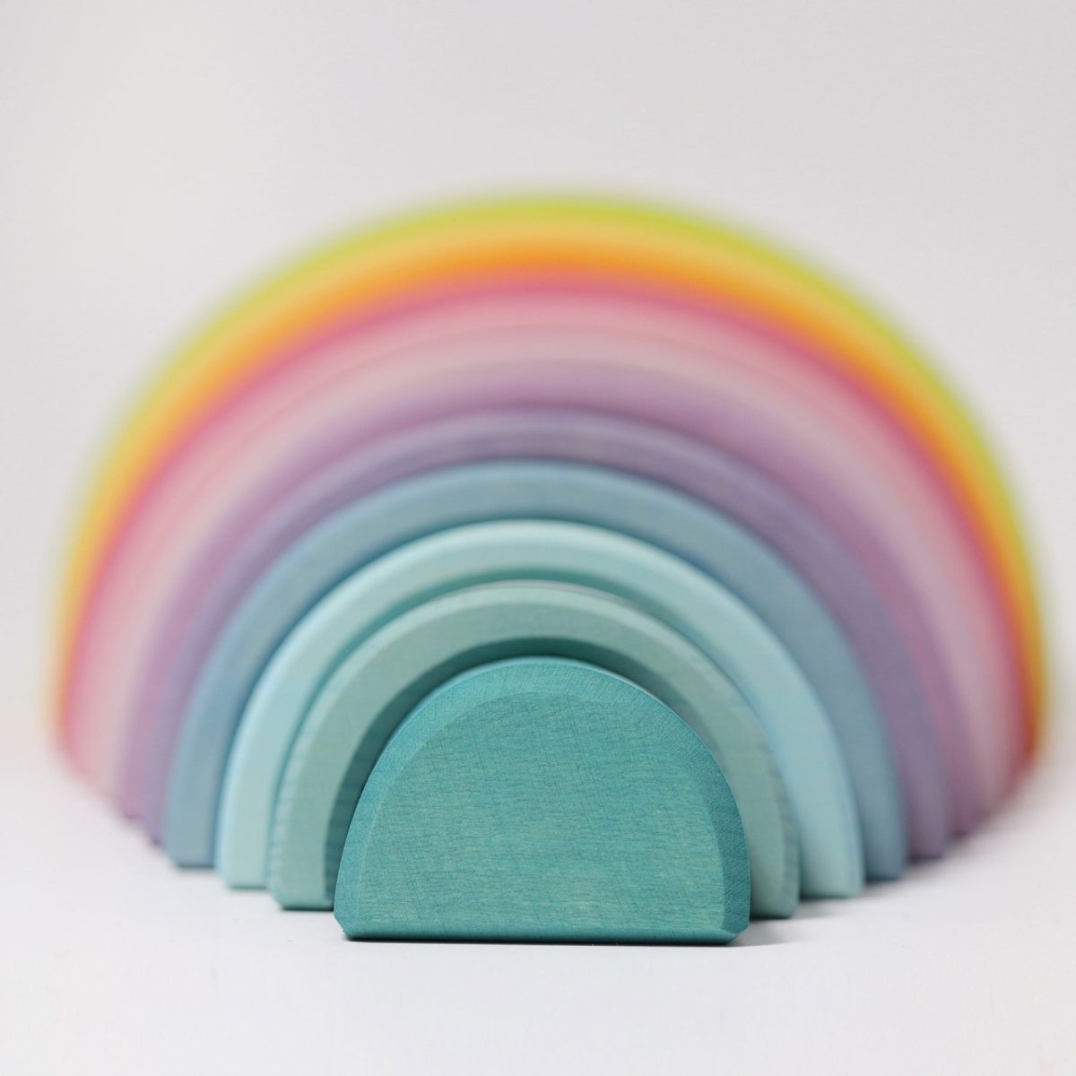 Grimm's 12 piece Rainbow - Pastel (2nd Quality) | | Grimm's Spiel and Holz | Little Acorn to Mighty Oaks
