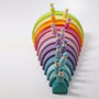 Grimm's 12 piece Rainbow - Pastel (2nd Quality) | | Grimm's Spiel and Holz | Little Acorn to Mighty Oaks