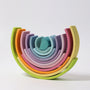 Grimm's 12 piece Rainbow - Pastel (2nd Quality) | | Grimm's Spiel and Holz | Little Acorn to Mighty Oaks