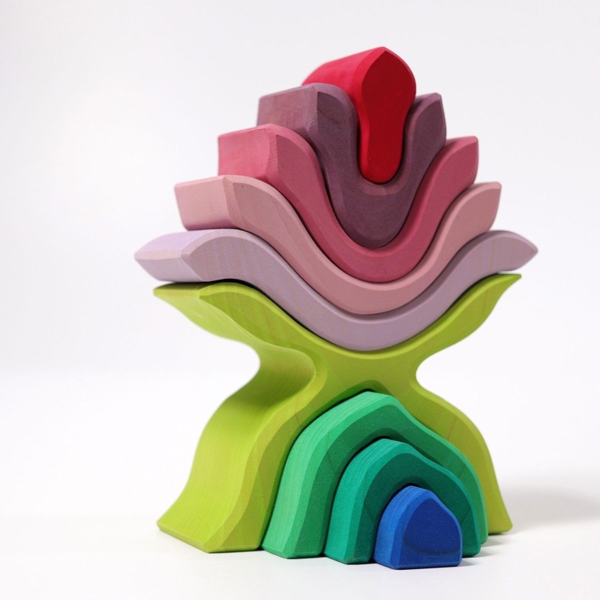 Grimm's Flower Stacker | | Grimm's Spiel and Holz | Little Acorn to Mighty Oaks