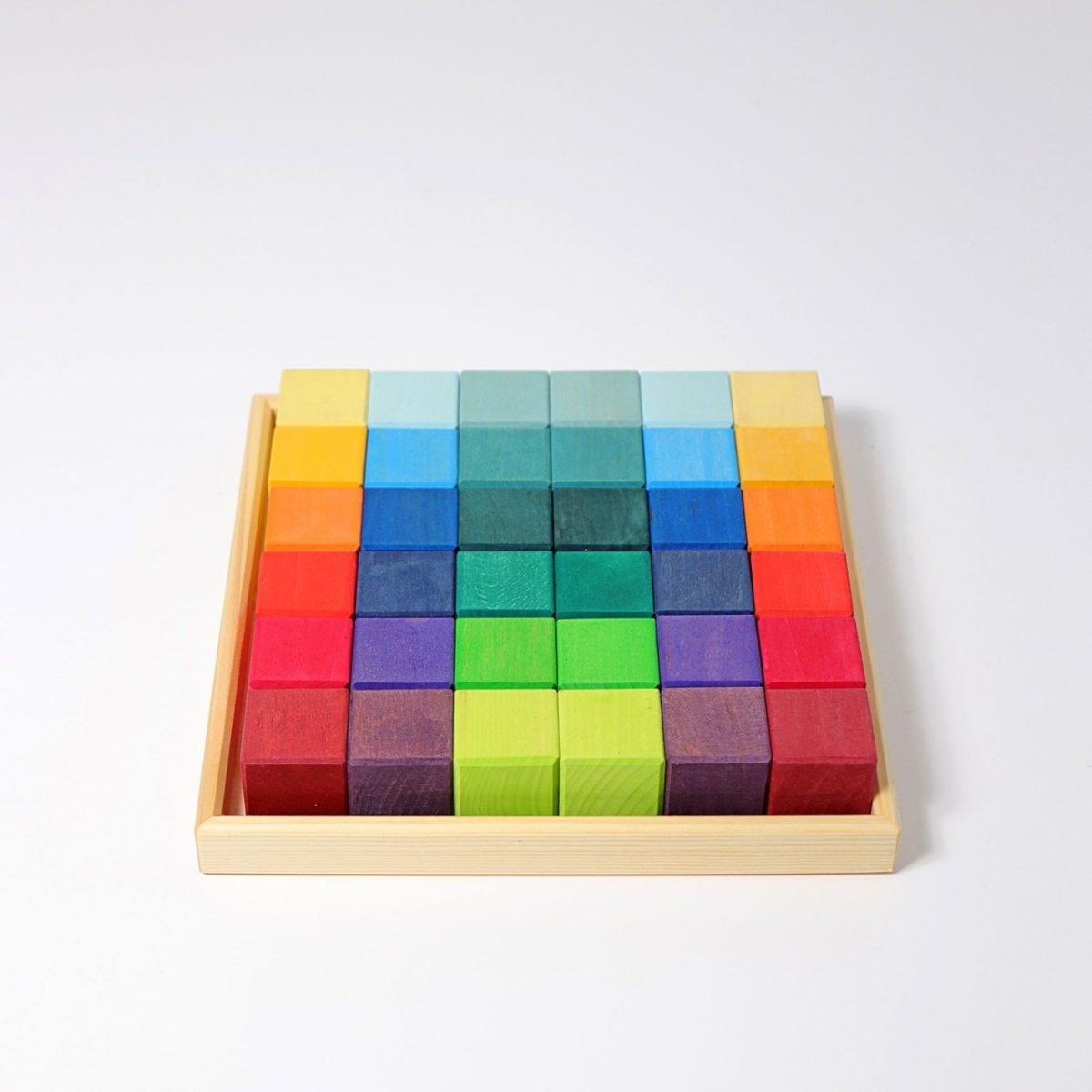 Grimm's 36 Building Blocks - Rainbow Mosaic | | Grimm's Spiel and Holz | Little Acorn to Mighty Oaks