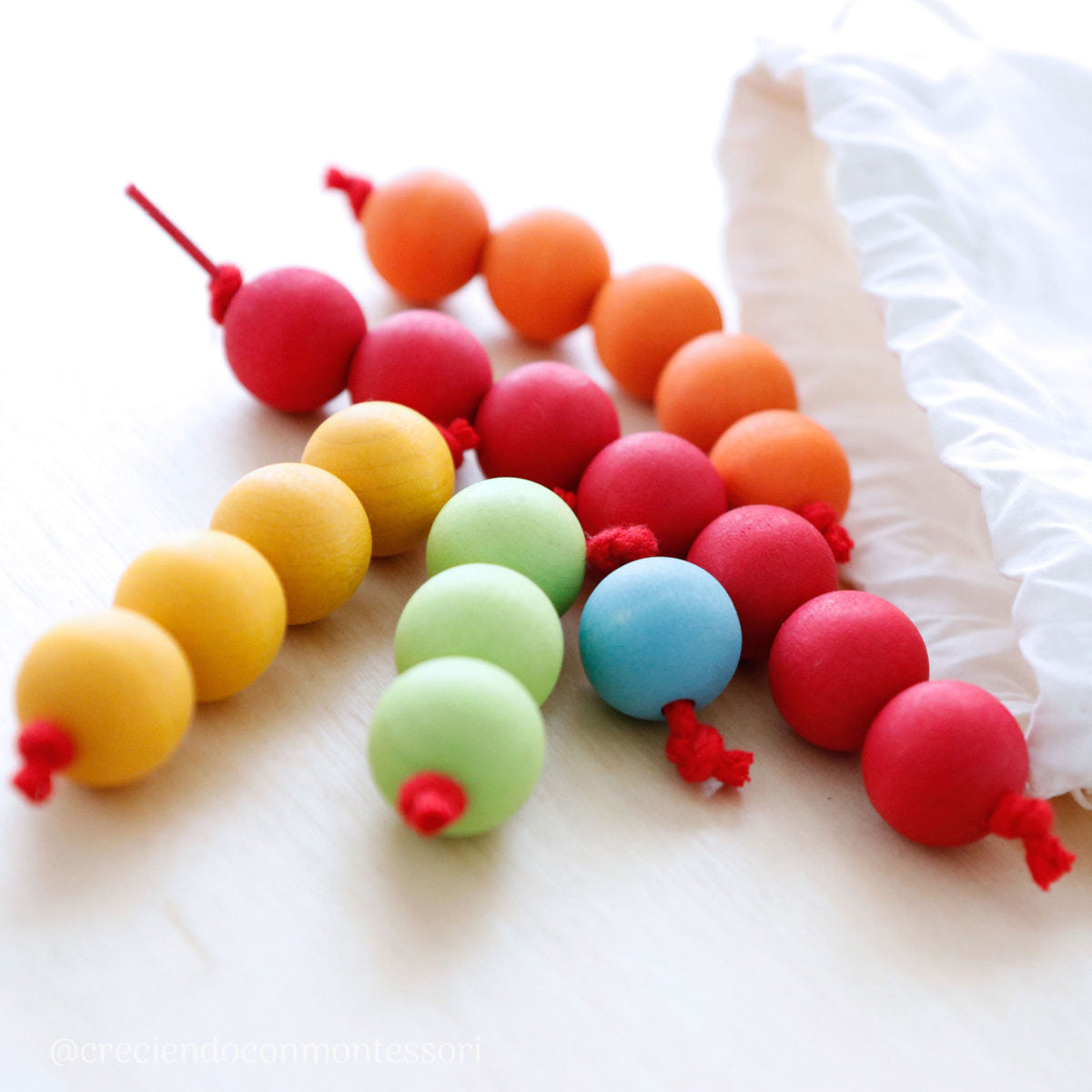 Grimm's Colourful Bead Stair | | Grimm's Spiel and Holz | Little Acorn to Mighty Oaks