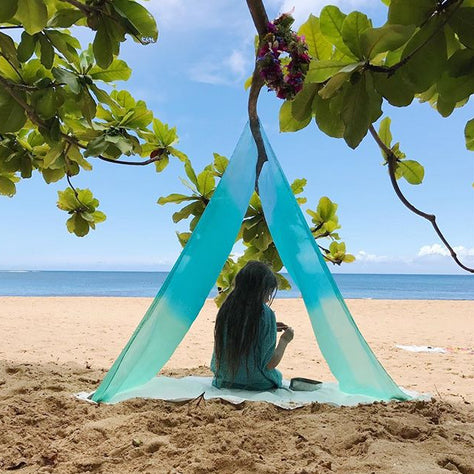 Sarah's Silks - Silk Scape - Sea - 107 x 35 inches | | Sarah's Silks | Little Acorn to Mighty Oaks