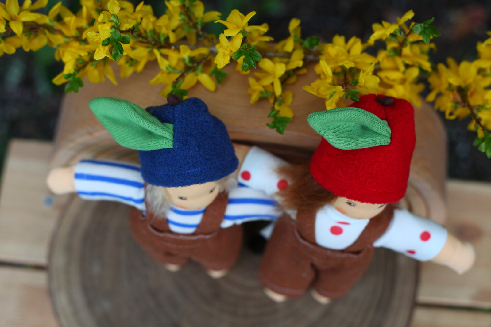 Nanchen Organic Waldorf Doll - Blueberry Child Bella - 25cm | | Nanchen | Little Acorn to Mighty Oaks