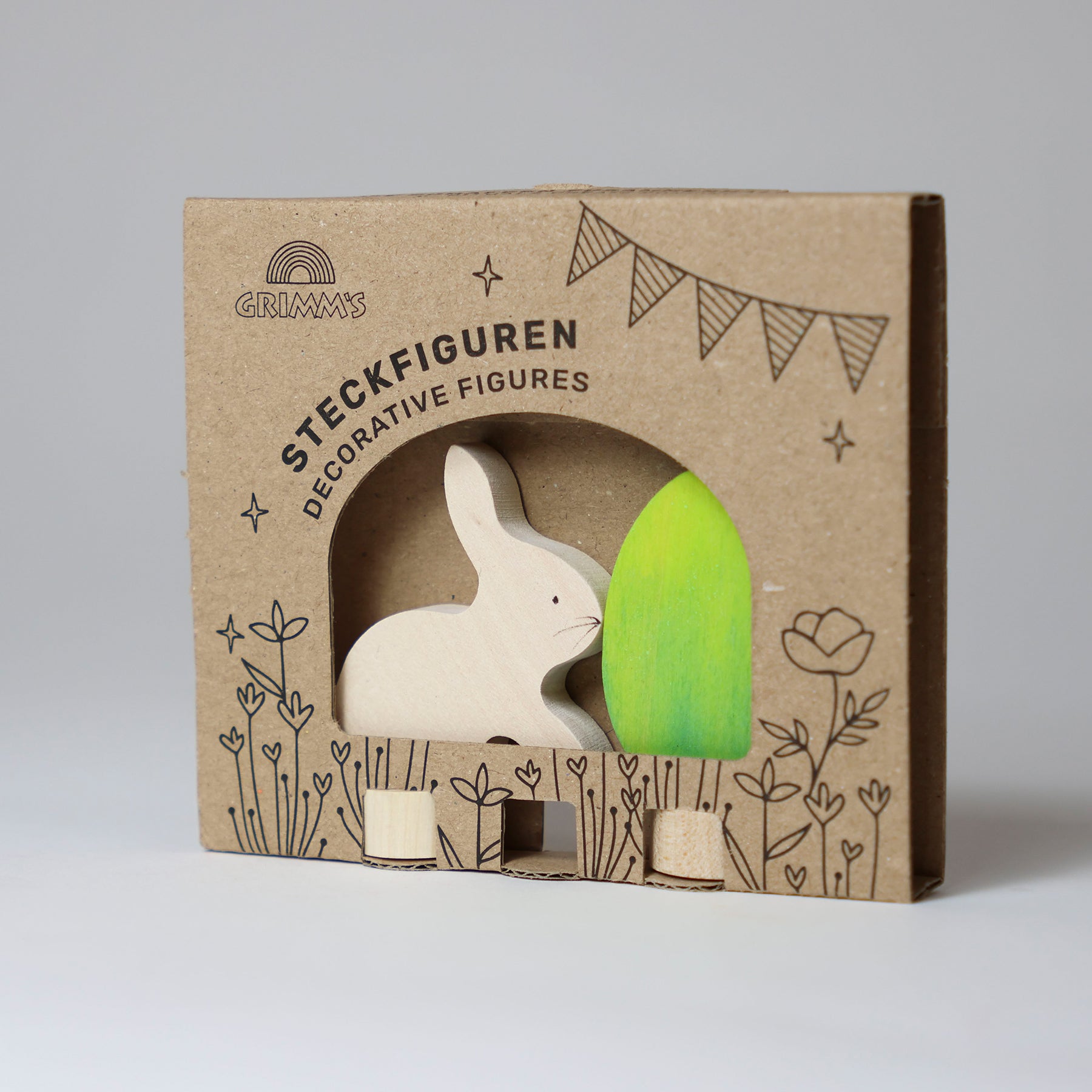 Grimm's Celebration Ring Figure - Easter Set Batik green | | Grimm's Spiel and Holz | Little Acorn to Mighty Oaks
