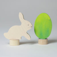 Grimm's Celebration Ring Figure - Easter Set Batik green | | Grimm's Spiel and Holz | Little Acorn to Mighty Oaks