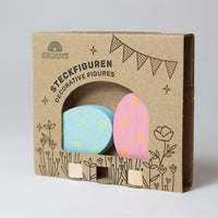 Grimm's Celebration Ring Figure - Easter Eggs Floral Duo | | Grimm's Spiel and Holz | Little Acorn to Mighty Oaks