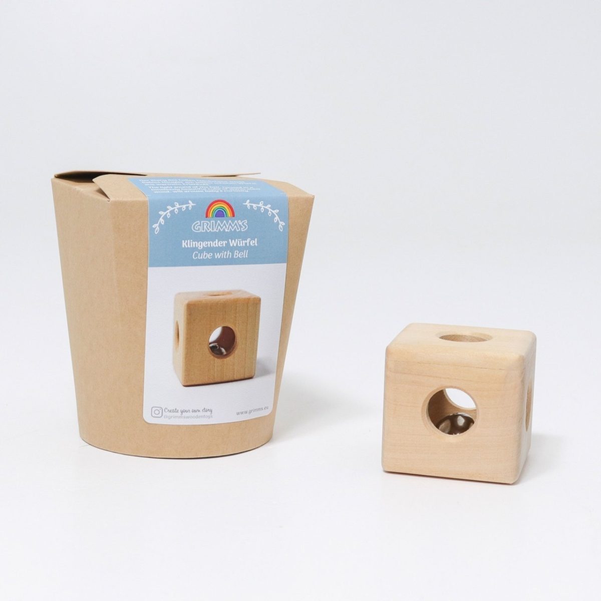 Grimm's Cube Rattle | | Grimm's Spiel and Holz | Little Acorn to Mighty Oaks