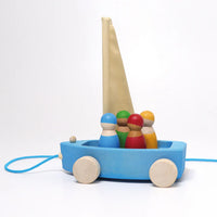 Grimm's Large Land Yacht with Four Sailors | | Grimm's Spiel and Holz | Little Acorn to Mighty Oaks