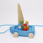Grimm's Large Land Yacht with Four Sailors
