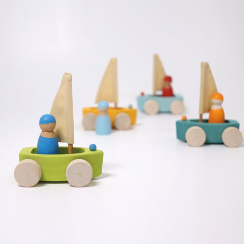 Grimm's Set of 4 Little Land Yachts