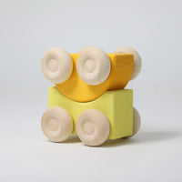 Grimm's Stacking Cars - Yellow | | Grimm's Spiel and Holz | Little Acorn to Mighty Oaks