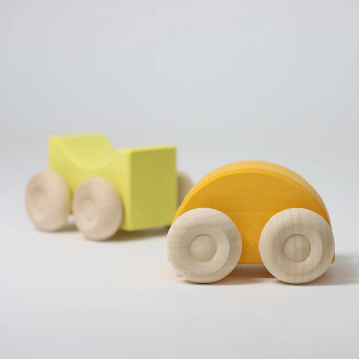 Grimm's Stacking Cars - Yellow | | Grimm's Spiel and Holz | Little Acorn to Mighty Oaks