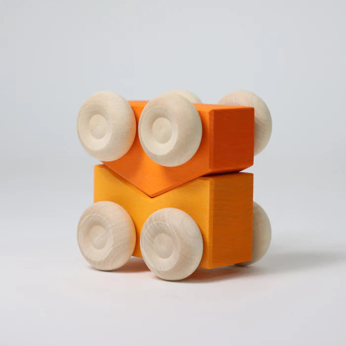Grimm's Stacking Cars - Orange | | Grimm's Spiel and Holz | Little Acorn to Mighty Oaks