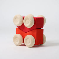 Grimm's Stacking Cars - Red | | Grimm's Spiel and Holz | Little Acorn to Mighty Oaks
