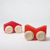 Grimm's Stacking Cars - Red | | Grimm's Spiel and Holz | Little Acorn to Mighty Oaks
