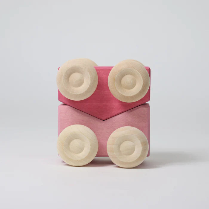 Grimm's Stacking Cars - Pink | | Grimm's Spiel and Holz | Little Acorn to Mighty Oaks