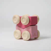 Grimm's Stacking Cars - Pink | | Grimm's Spiel and Holz | Little Acorn to Mighty Oaks