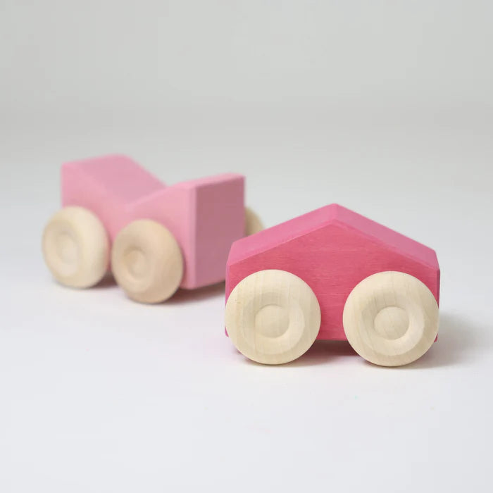Grimm's Stacking Cars - Pink | | Grimm's Spiel and Holz | Little Acorn to Mighty Oaks