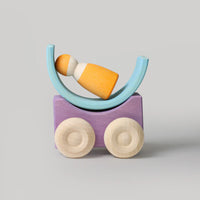 Grimm's Stacking Cars - Purple | | Grimm's Spiel and Holz | Little Acorn to Mighty Oaks