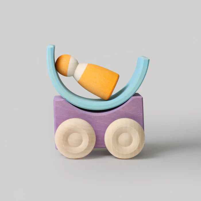 Grimm's Stacking Cars - Purple | | Grimm's Spiel and Holz | Little Acorn to Mighty Oaks