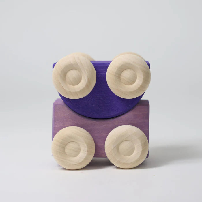 Grimm's Stacking Cars - Purple | | Grimm's Spiel and Holz | Little Acorn to Mighty Oaks