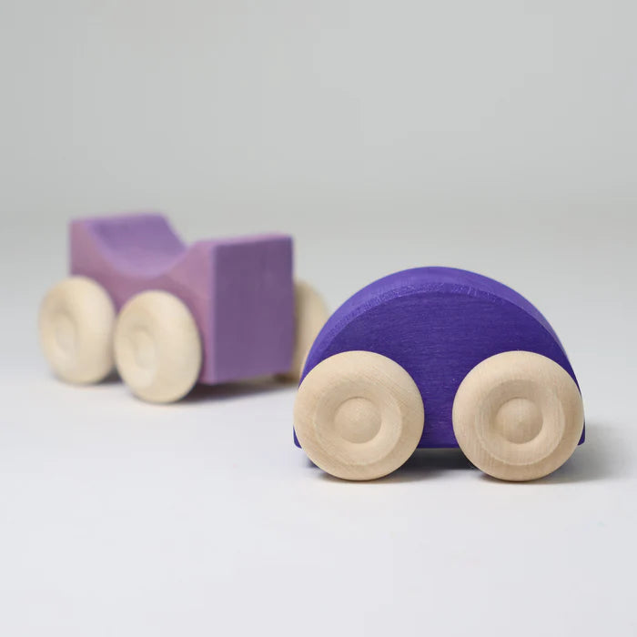 Grimm's Stacking Cars - Purple | | Grimm's Spiel and Holz | Little Acorn to Mighty Oaks