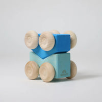 Grimm's Stacking Cars - Blue | | Grimm's Spiel and Holz | Little Acorn to Mighty Oaks