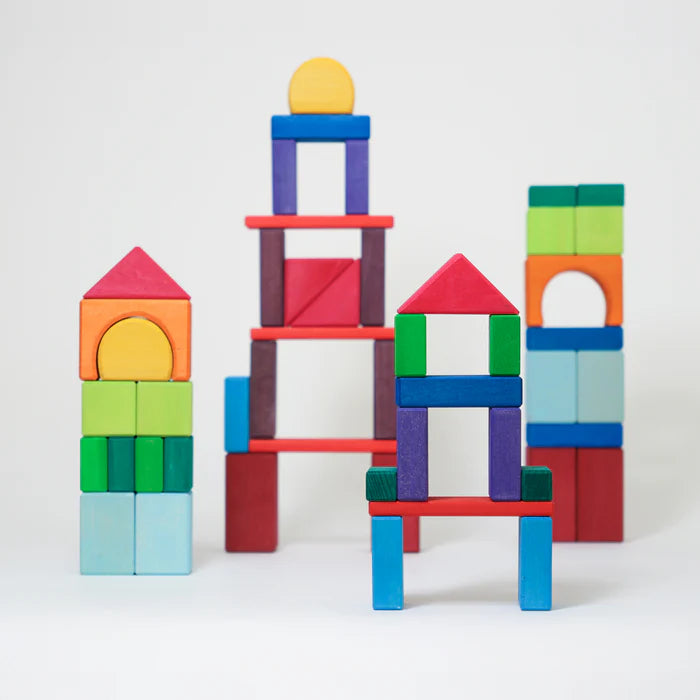 Grimm's 60 Coloured Geo Blocks | | Grimm's Spiel and Holz | Little Acorn to Mighty Oaks