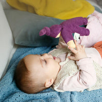 Nanchen Organic Waldorf Doll - Pimpel - Purple 17cm | | Nanchen | Little Acorn to Mighty Oaks